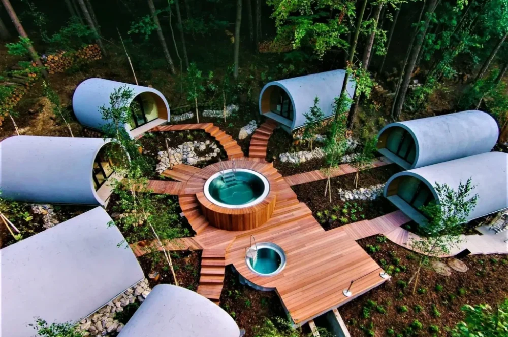 Experience an unforgettable glamping adventure at Sky Forest Resort & Park Bali.